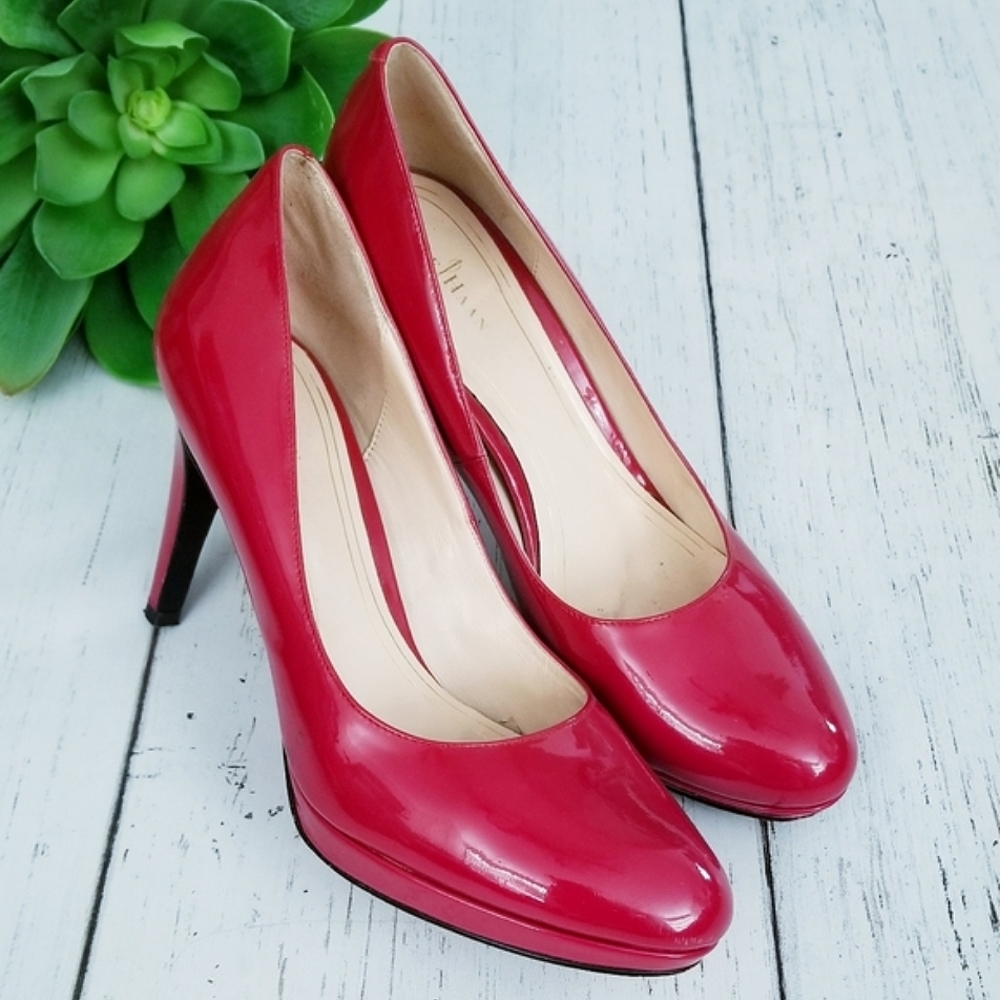 Cole Haan Red Platform Heels